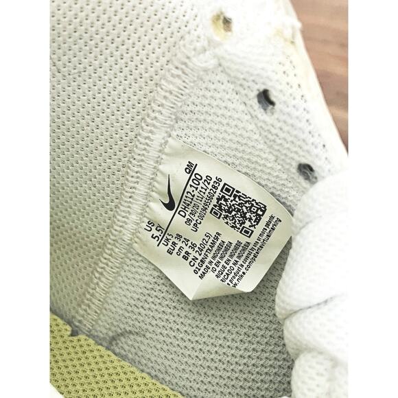 Nike Blazer Mid '77 GS White Light Zitron DH4112-100 Size 5.5Y / Women’s Size 7 - Picture 9 of 10